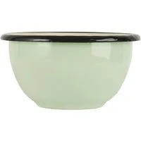 Ib Laursen Schüssel Emaille Schale Retro Vintage Servierschale Müslischale Schüssel/Tasse, Schale klein, Emaille in nostalgischen Stil