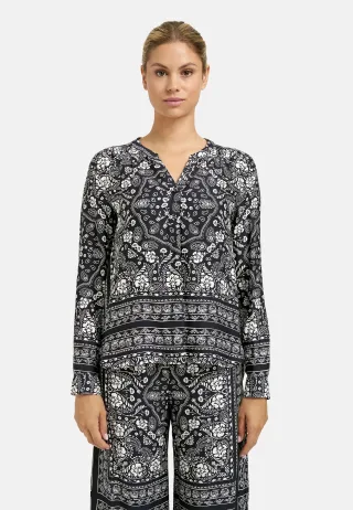 Smith&Soul - New Vince Blouse marine print - Gr. - S