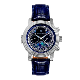Heritor Automatic Legacy Lederbanduhr mit Tag/Datum
