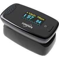EUROPAPA Pulsoximeter Pulsoximeter,Fingerpulsoximeter, Oximeter ideal zur schnellen Messung der Sauerstoffsättigung (SpO2), facher Pulsmesser für Erwachsene–OLED Anzeige
