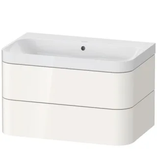 Duravit Happy D.2 Plus c-shaped Set wandhängend Weiß Hochglanz 775x490x480 mm - HP4347N2222 HP4347N2222