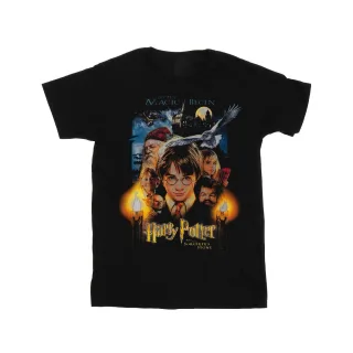 Harry Potter - "The Sorcerer's Stone" T-Shirt für Mädchen (Schwarz)