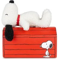 Bon Ton Toys Kuscheltier Snoopy ECO Tiny Teddy Cream Öko-Plüsch in origineller Geschenkbox 17cm