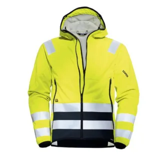 uvex protection flash + storm Softshelljacke gelb/grau 5XL - 8938216