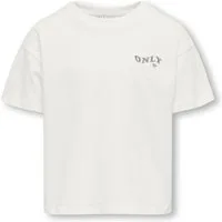 KIDS ONLY T-Shirt KOGMAIKEN (1-tlg) silberfarbenes Logo