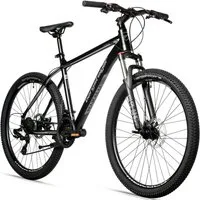 bergsteiger Mountainbike Makalu 26, 29 Zoll Mountainbike Alu, geeignet ab 150 cm, Damen, Herren, 21 Gang Shimano Tourney RD-TY300 Schaltwerk, Kettenschaltung, Scheibenbremsen