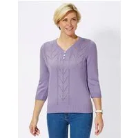 Witt Strickpullover Pullover 3/4-Arm Ajour