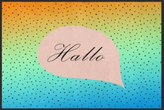 Fussmatte Hallo 4088 | Größe: 60 cm x 45 cm