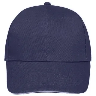 SOLS - "Buffalo" Baseball-Mütze (Dunkelblau/Weiß)
