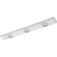 EGLO LED Unterbauleuchte Kob led, Leuchtmittel inklusive, LED Unterbauleuchte, 3 flammige Unterschrankleuchte Küche, Küchenlampe