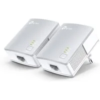 tp-link TL-PA4010KIT Netzwerk-Adapter, Powerline Adapter Set, 600Mbit/s Homeplug AV2, für Streaming
