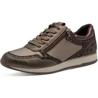 Tamaris Plateausneaker, Freizeitschuh, Halbschuh, Schnürschuh mit dezenten Metallic-Details