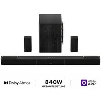 Ultimea Heimkinosystem Skywave X60 Soundbar 7.1.4 (Sub, Dolby Atmos, Surround Sound) (840 W, Kabelloses Surround Sound Bar System, heimkino soundsystem)