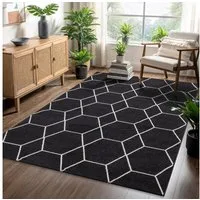 Sanat Teppich Trellis, rechteckig, Höhe: 10 mm, Kurzflor, skandi, boho, auch als Läufer und in rund