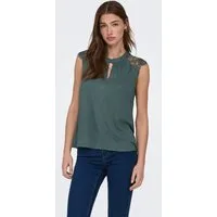 ONLY Kurzarmshirt ONLNICOLA S/S TOP CS JRS Viskose, regular fit, Rundhals