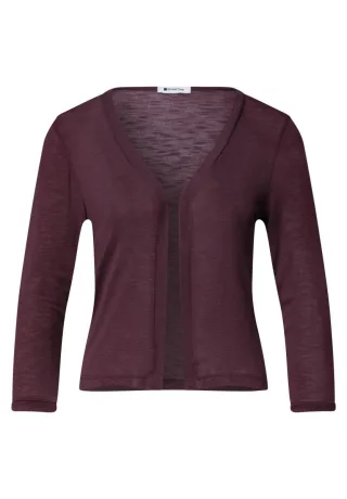 Street One - Cardigan mit 3/4-Arm rot - Gr. - 40