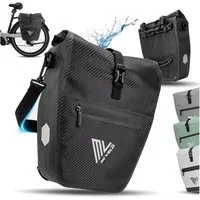 MIVELO Fahrradtasche Gepäckträgertasche wasserdicht inkl. Gurt für Umhängetasche, 2 Varianten wählbar