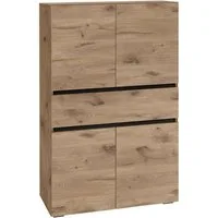 Home affaire Midischrank Wisla mit 4 Türen & 1 Schublade, Breite 76 cm, Höhe 130 cm