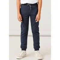 Name It Sweathose NKMSWEAT – Jogger mit verstellbarem Bund und Rippbündchen unifarben, casual, regular fit, angeraute Sweatware
