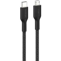 Belkin BoostCharge Pro USB-C / Micro-USB geflochten 15 W USB-Kabel, USB-C, Micro-USB, (100 cm)