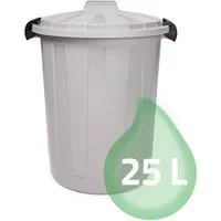 ONDIS24 Mülleimer Mülltonne Ladybin Abfalleimer, mit Deckel, Griff, Verschlussklappen, Abfallsammler für Küche & Bad