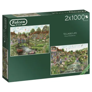 Jumbo Falcon Puzzle 11216 - Village Life [2x 1.000 Teile]
