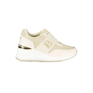 Laura Biagiotti Beige Polyurethan Damen Sneaker