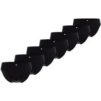 CECEBA Slip CECEBA Herren Sport-Slip schwarz uni 7er Pack (7-St)