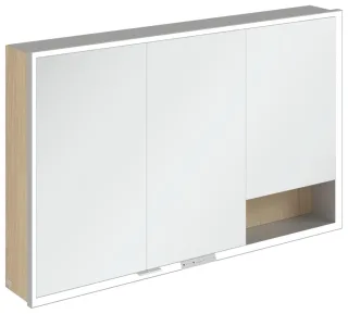Villeroy & Boch Aufputz-Spiegelschrank My View+ A48112 1200x750x168mm m. Bel. Nordic Oak A48112VJ