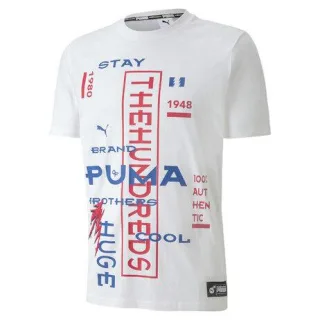 Puma x The Hundreds Herren Weißes T-Shirt