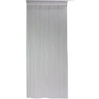Dekoleidenschaft Fadenvorhang "Weiße Perlen" 90x205, Türvorhang, Balkontür Insektenschutz Vorhang (1 St), Stangendurchzug, transparent, Fliegenvorhang, Perlenvorhang, Türgardine, Mückenvorhang Balkonvorhang