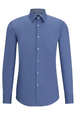 BOSS Menswear Black - H-HANK-kent-C3-214 open blue - Gr. - 38