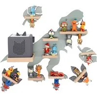 Boarti Wandregal Regal Dinosaurier Kinder Toniebox Tonies Figuren, 5-tlg., BOARTI Wandregal Dinosaurier 44x53x19 cm Holzwerkstoff