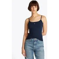 Tommy Jeans Spaghettitop TJW ESSENTIAL STRAP TOP EXT mit Logostickerei, Slim Fit
