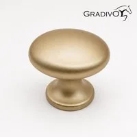 Gradivo Möbelgriff Schrankknopf Schubladenknopf 216 - Matt-Gold