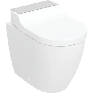 Geberit Geberit AquaClean Tuma Comfort WC-Komplettanlage Stand-WC Edelstahl ge, 146310FW1 146310FW1