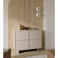 OTTO home Sideboard Tatami, Stilvolle, moderne grifflose Kommode 2 Türen, Breite 111cm, Anrichte mit viel Stauraum, Böden verstellbar, push-to-open-Funktion