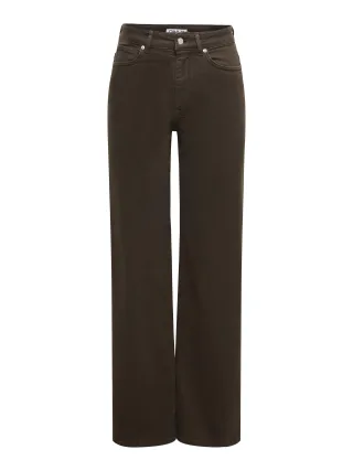 ONLY - ONLMADISON BLUSH HW WIDE COLOR DNM NOOS Dark Brown Denim - Gr. - 30