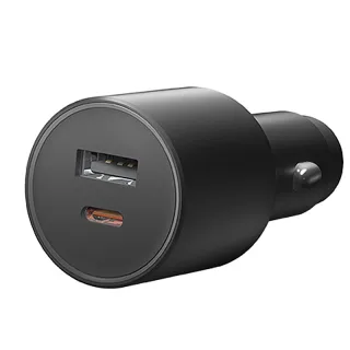 Xiaomi 100W 2-Port USB PD Car Charger Adapter USB-A+USB-C Support PD3.0 QC3.0 UFCS1.0 Fast Charging for iPhone 17 17Pro