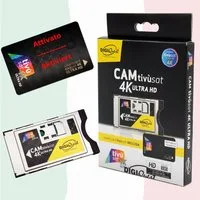 DIGIQuest 4K UHD Black TivuSat Card & 4K Ultra HD SmartCam (aktiviert) SAT-Receiver