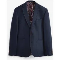 Next Sakko Nova Fides Slim Fit Wollblazer mit Fischgrätmuster (1-tlg)