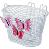 Basil Fahrradkorb Vorderrad-Kinderkorb Jasmin Schmetterling, 20x28x19cm, engmaschig (0-tlg)