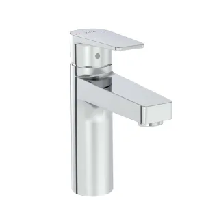 VitrA Flow Square Einhebel-Waschtischmischer Niederdruck Höhe 18 cm Einlochmontage Chrom,A43540ND A43540ND