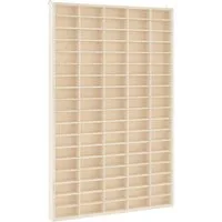 vidaXL Regal Sammlervitrine aus Holz mit 90 Fächern 50,5 x 4,5 x 79 cm, 1-tlg.