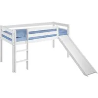 Lilokids Kinderbett JELLE mit Rutsche 200x90 cm Halbhochbett Spielbett