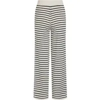 Vila Chinos VILIPSA KNIT PANTS/PB/R Cloud Dancer/CEST LA VIE
