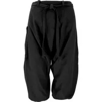 Guru-Shop Relaxhose Baggy Shorts, Sarouel Hose - schwarz Ethno Style, alternative Bekleidung