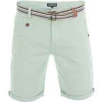 riverso Chinoshorts Herren Shorts RIVKlaas Regular Fit Bermudashorts mit Gürtel