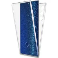 Nalia Smartphone-Hülle Samsung Galaxy S22 Ultra 17,3 cm (6,8 Zoll), Klare 360 Grad Hülle / Rundumschutz / Transparent / Displayschutz Case