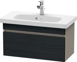 Duravit DuraStyle Waschtischunterbau wandhängend Eiche Schwarz & Basalt Matt 730x368x398 mm - DS6399 DS639901643